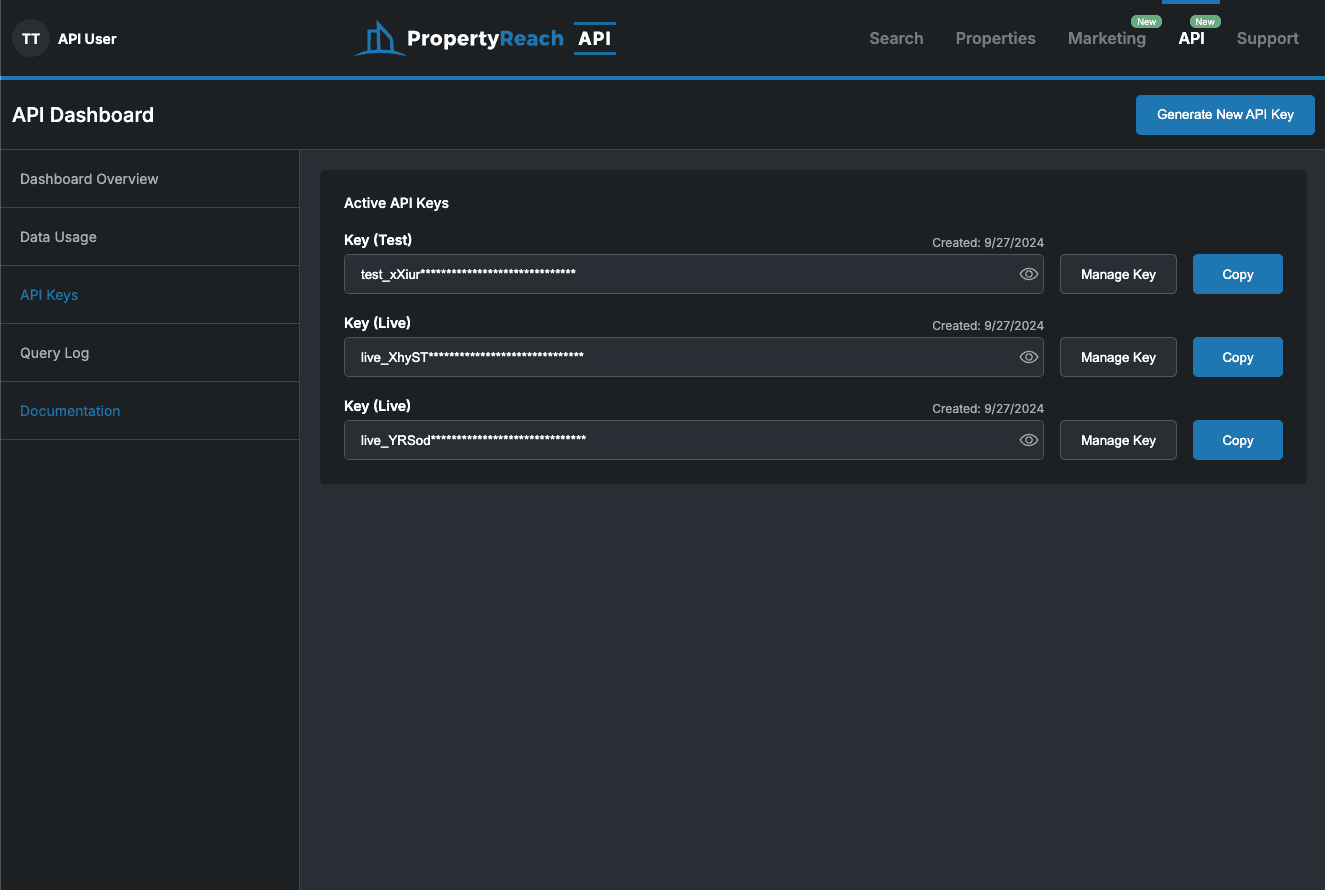 API Keys