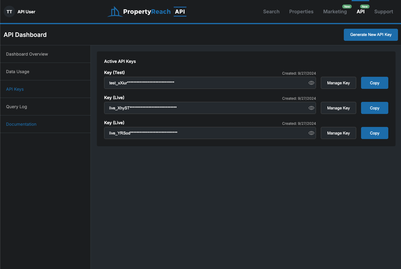 API Keys